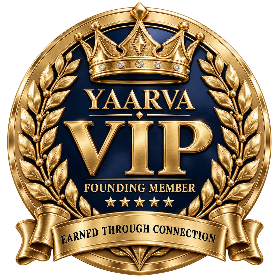 Yaarva VIP Founding Member gold medal
